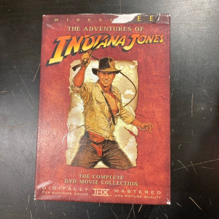 Adventures Of Indiana Jones - The Complete DVD Movie Collection 4DVD (VG-VG+/VG-M-) -seikkailu-